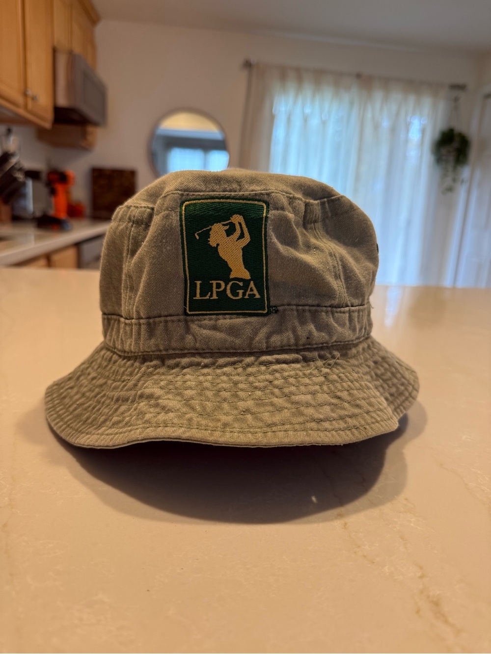 Fahrenheit Olive Bucket Hat with LPGA Patch